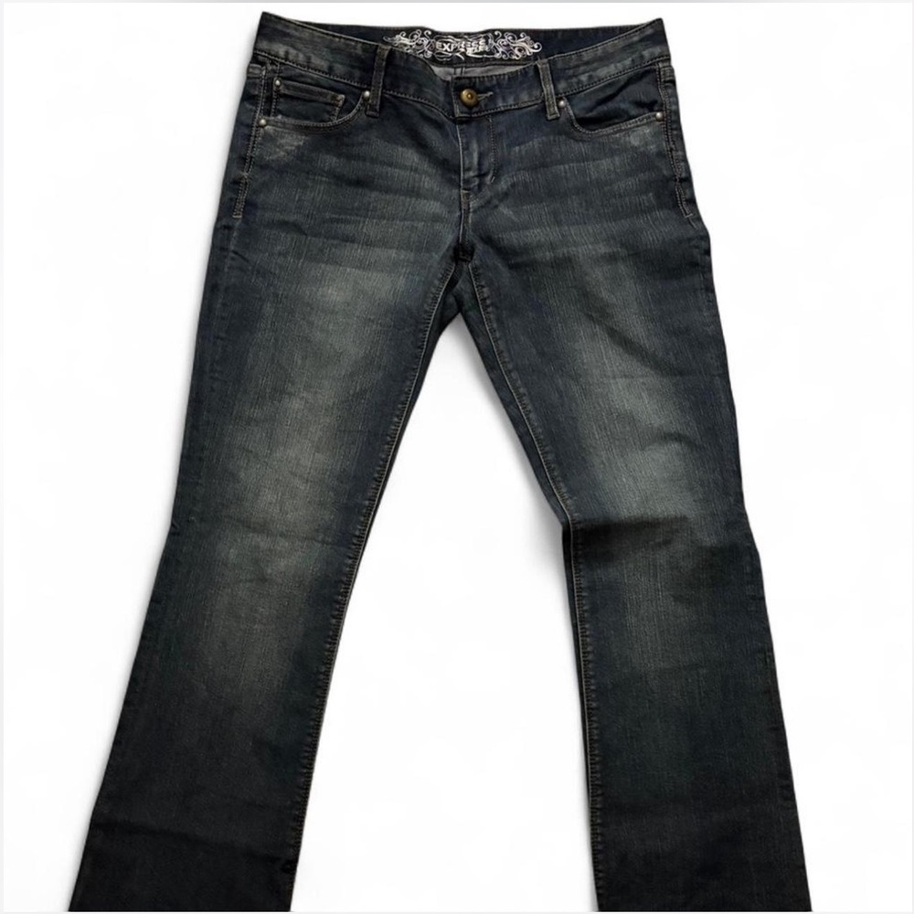 Express Dark Blue Boot Cut Jeans